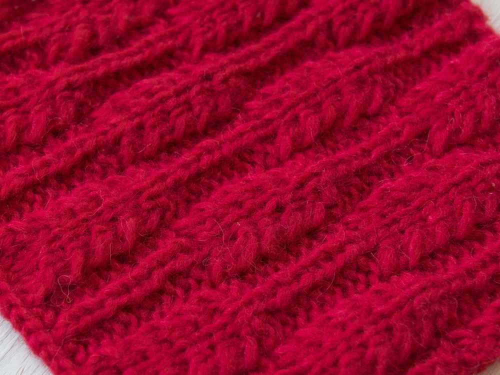 How to knit the wheatear stitch - Dhg